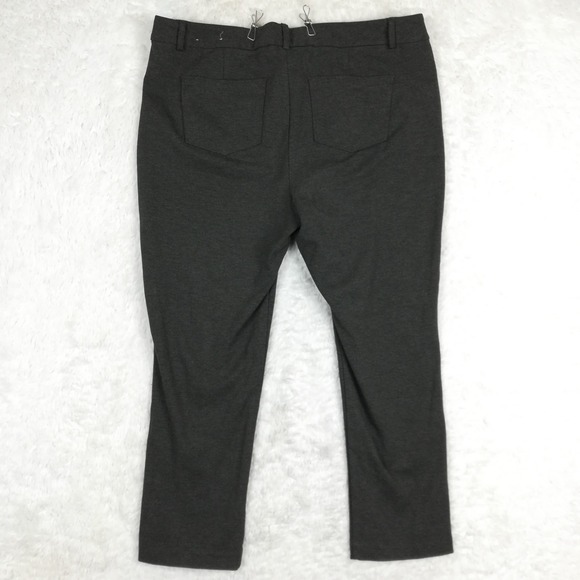 CJ Banks Signature Slimming Womens Pants Charcoal Gray Stretch Plus 20W - Picture 2 of 11